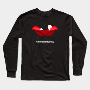 American Beauty movie fan art roses bath scene Long Sleeve T-Shirt
